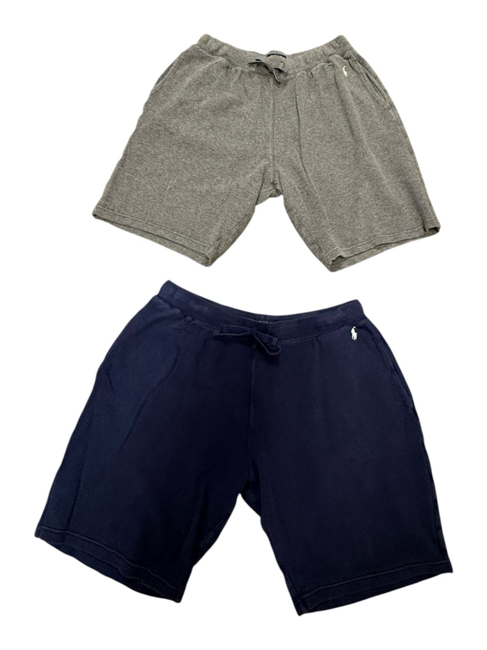 Polo Ralph Lauren Waffle Knit Lounge Sleep Shorts With Pockets Set Of 2 - Size L